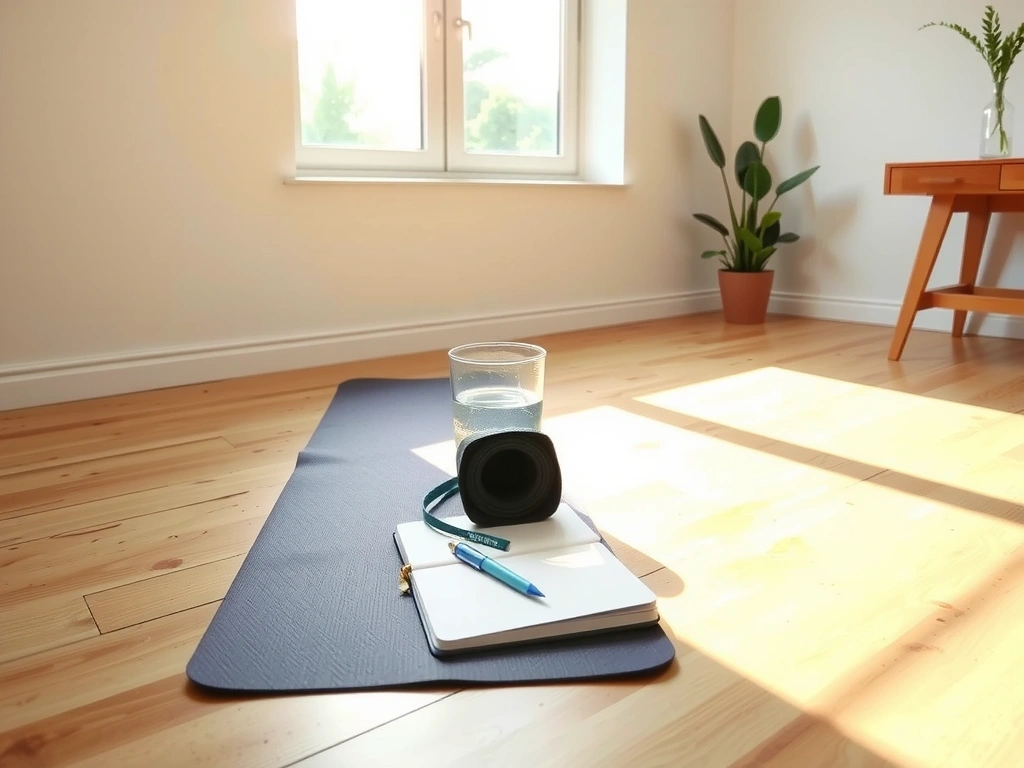 A pre-set morning environment for immediate habit engagement