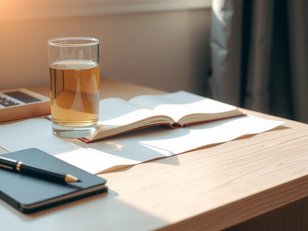 Minimalist focused workspace